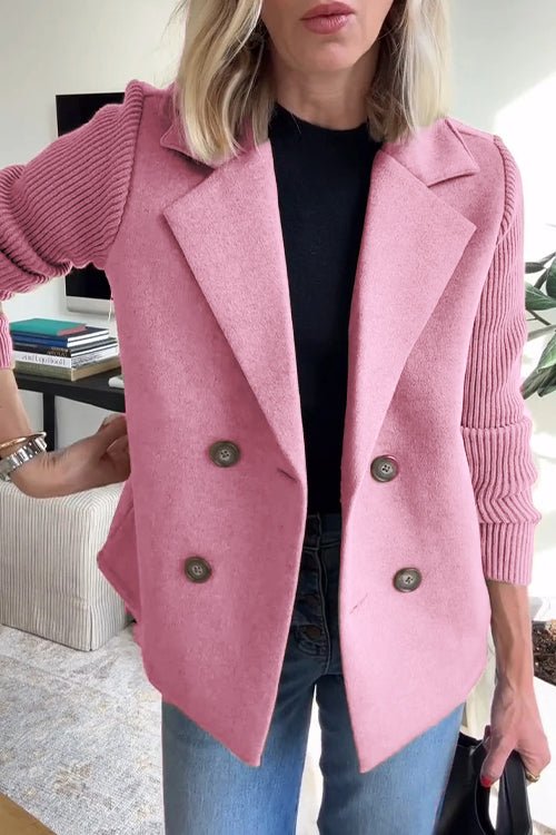 Amora™ | Knit Sleeve Blazer