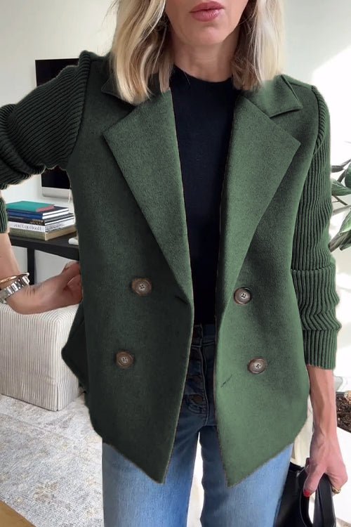 Amora™ | Knit Sleeve Blazer