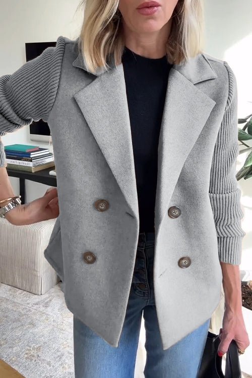Amora™ | Knit Sleeve Blazer