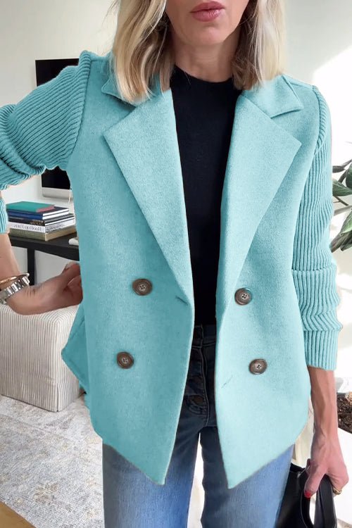 Amora™ | Knit Sleeve Blazer