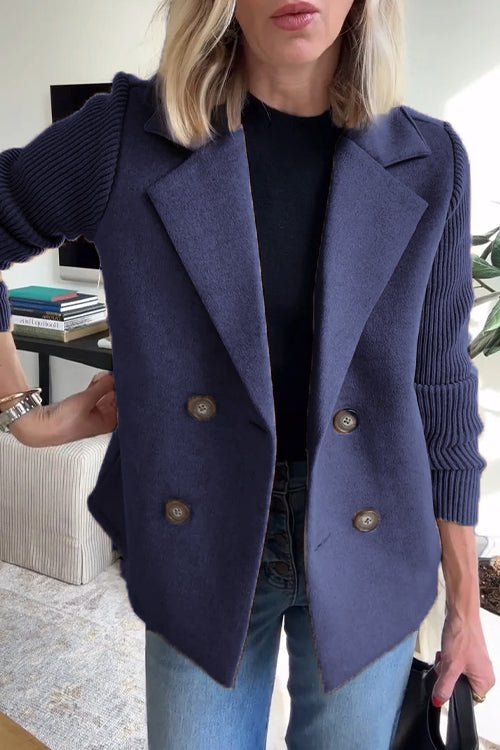 Amora™ | Knit Sleeve Blazer