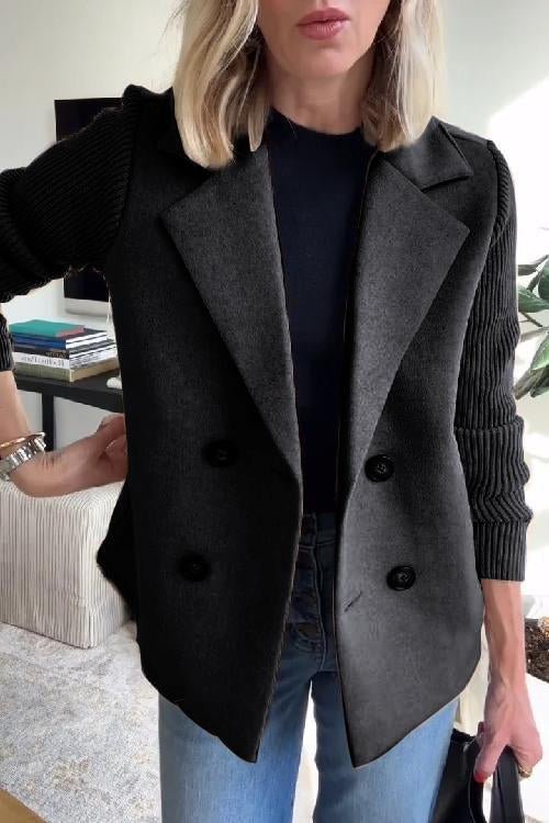 Amora™ | Knit Sleeve Blazer