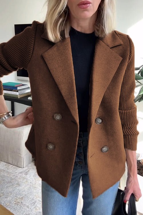 Amora™ | Knit Sleeve Blazer