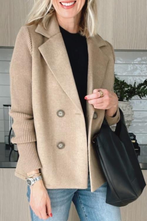 Amora™ | Knit Sleeve Blazer