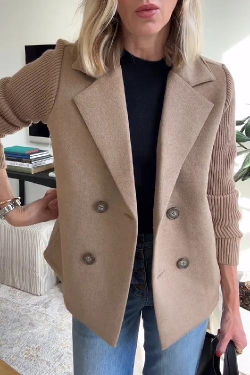 Amora™ | Knit Sleeve Blazer