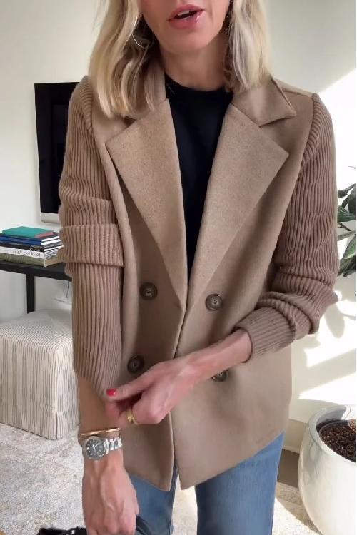 Amora™ | Knit Sleeve Blazer