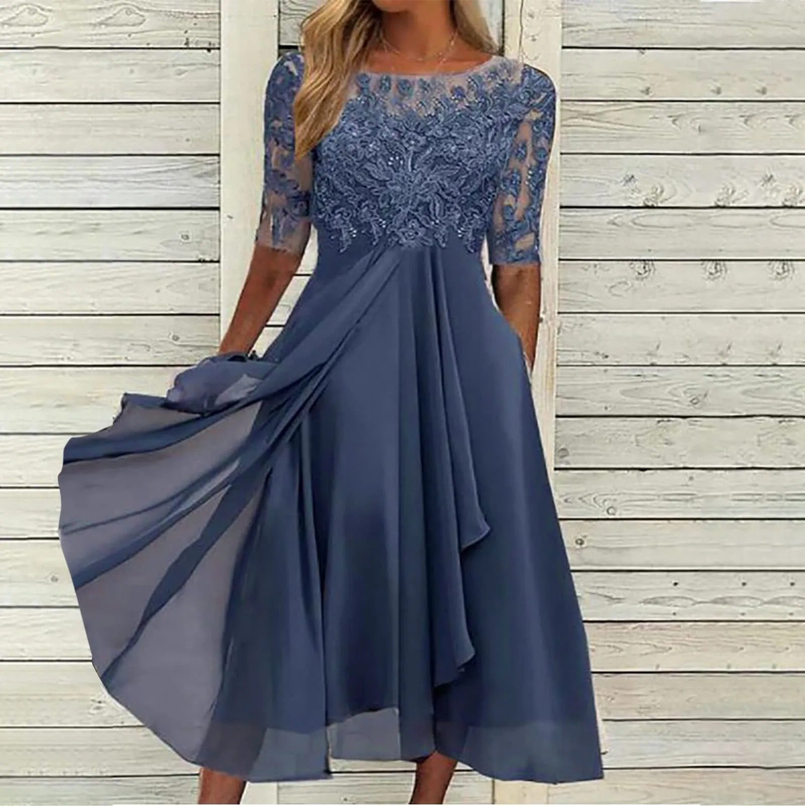 Blush & Bay™ | Lace Elegance Dress