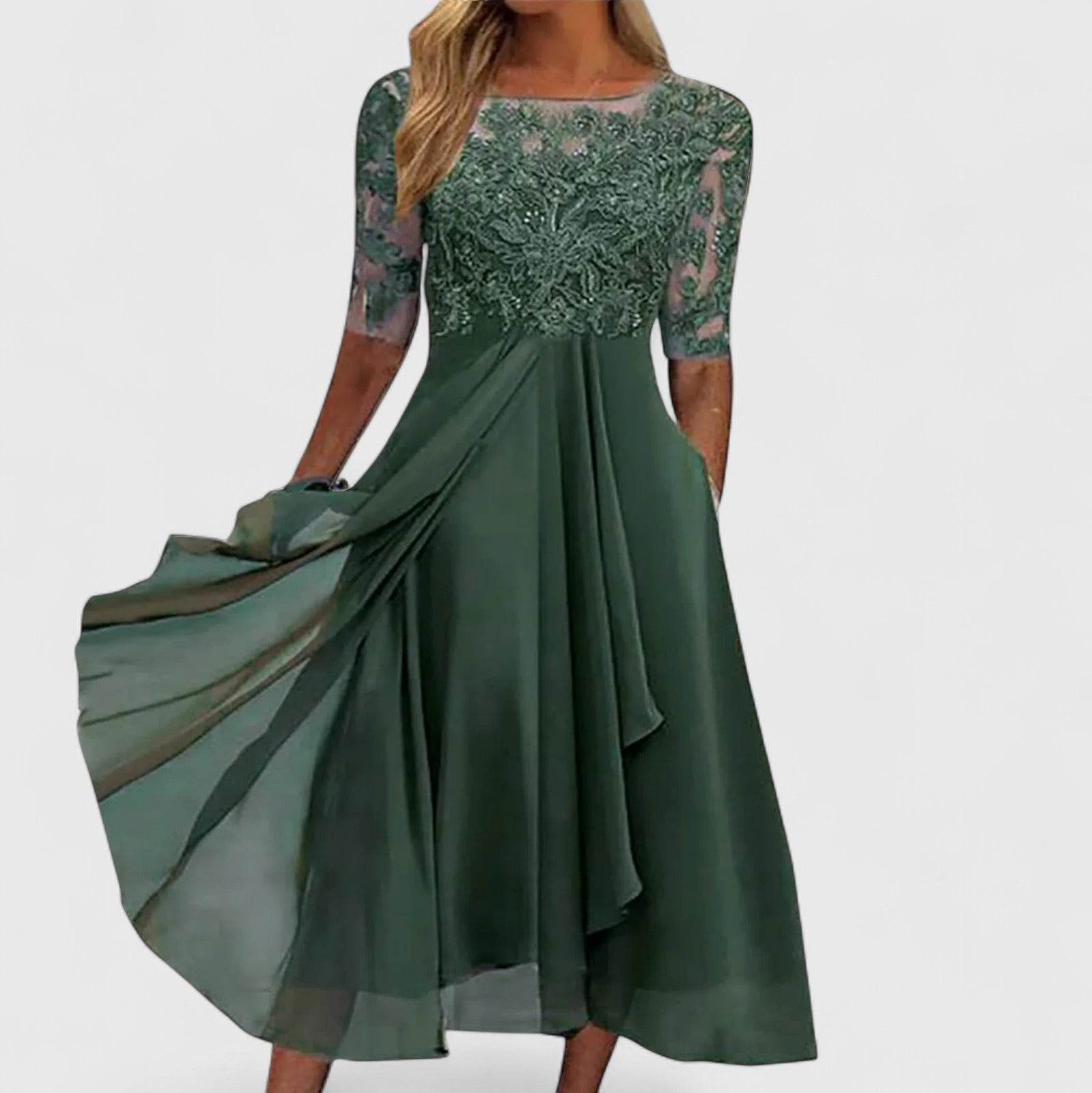 Blush & Bay™ | Lace Elegance Dress