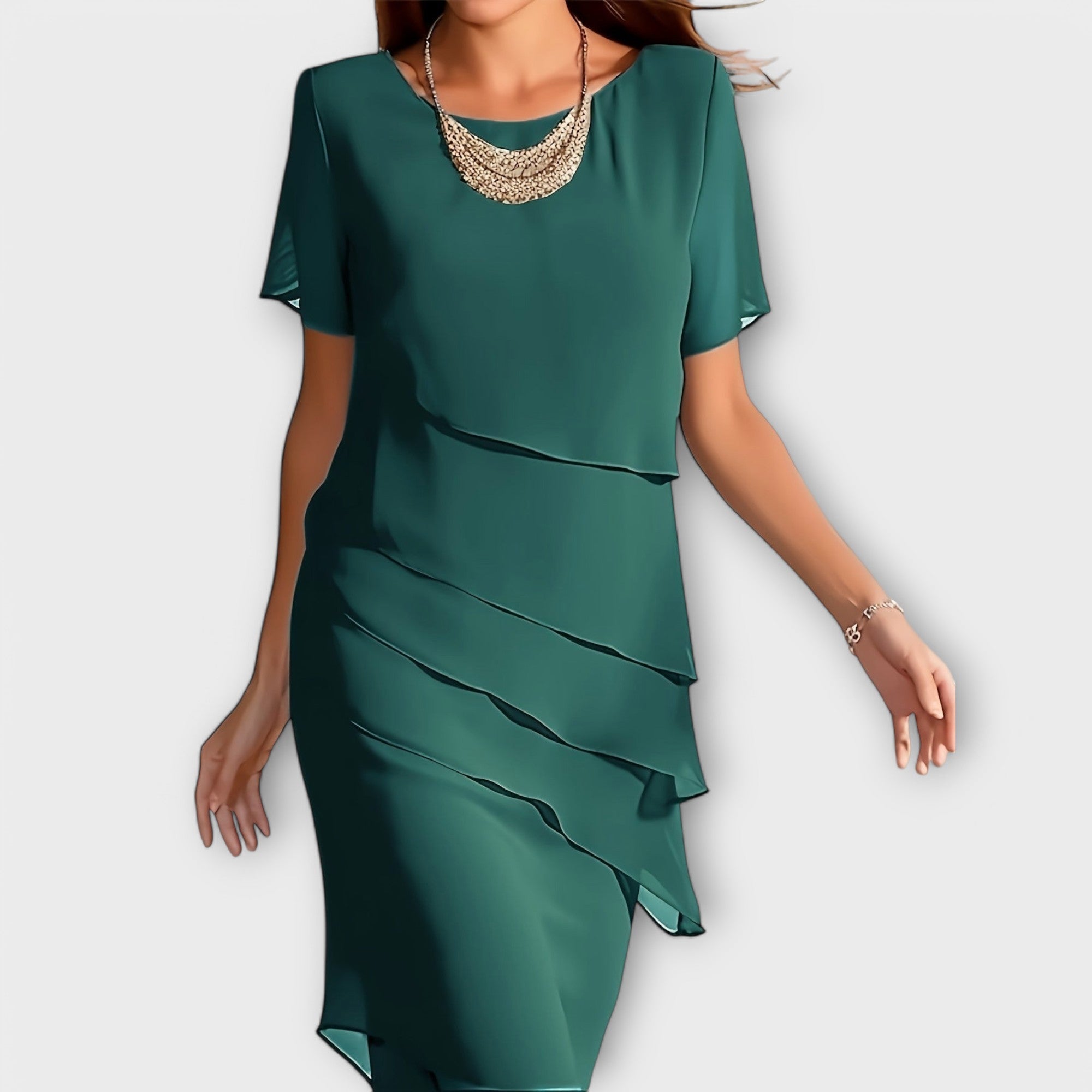 Blush & Bay™ | Layered Chiffon Dress
