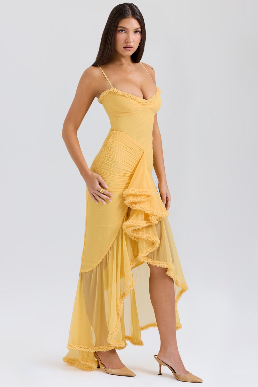 Blush & Bay™ | Ruffled Front Gown