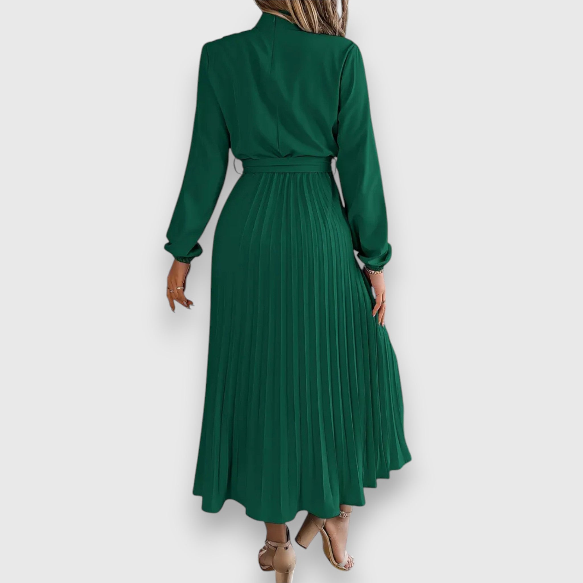 Blush & Bay™ | Pleated Midi Dress
