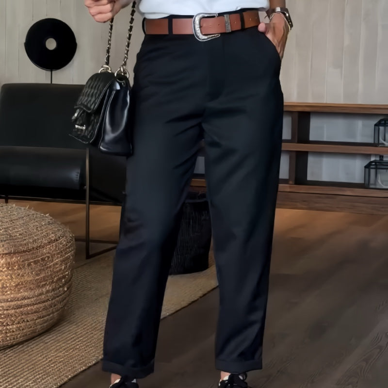 Blush & Bay™ | Tailored Comfort Pinstripe Pants