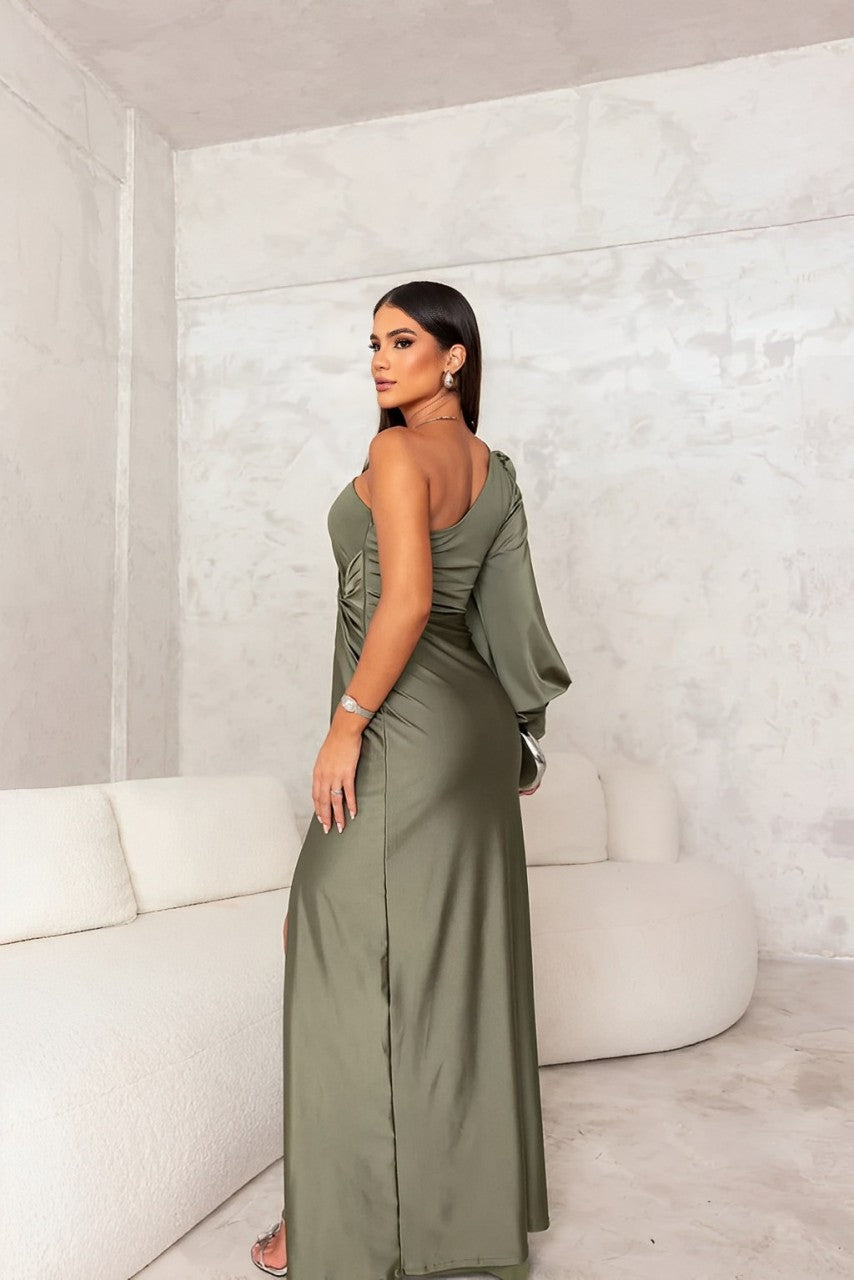 Blush &amp; Bay™ | Robe de soirée asymétrique en satin